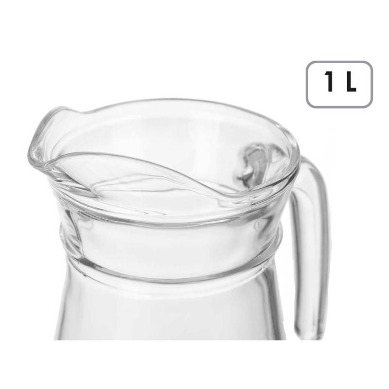 CARAFFA IN VETRO 1L CON MANICO
