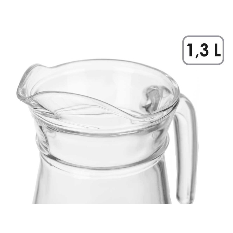 CRUCHE EN VERRE 1,3L AVEC POIGNÉE