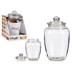 CONTENITORE IN VETRO CHIUSURA ERMETICA 2,3L