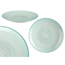 ASSIETTE DESERT 19 CM SPIRAL BLEU