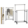 DOUBLE METAL HANGER WITH WHEELS