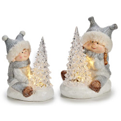 ENFANT AVEC ARBRE LED SET 2