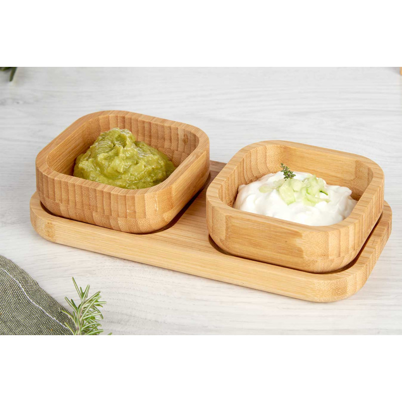 SET APERITIVO BAMBU 3 PZS