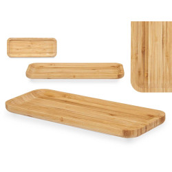 VASSOIO APERITIVO RETTANGOLARE BAMBU 29,5X11,5 CM