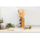 SET 7 PCS BAMBOU SUPPORT PELLES ÉPICIERS