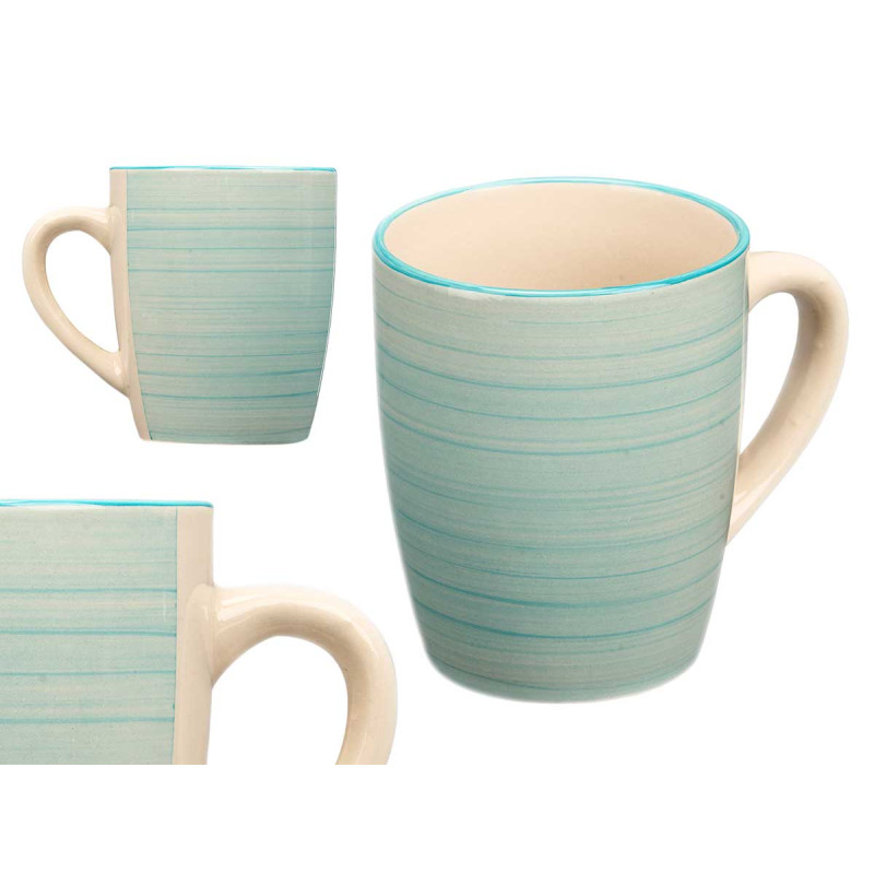 MUG 300 ML 8,6 X 10,6 CM SPIRAL BLUE 