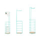 ROLL HOLDER BAMBOO METAL W/MINT TANK 