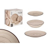 SERVIÇO DE MESA 12 PEÇAS ESPIRAL COR TERRA