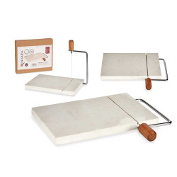 TABLE A DECOUPER FROMAGE MARBRE BLANC