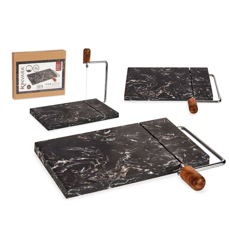 TAGLIERE PER FORMAGGI IN MARMO NERO
