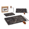TABLE A DECOUPER FROMAGE MARBRE NOIR 
