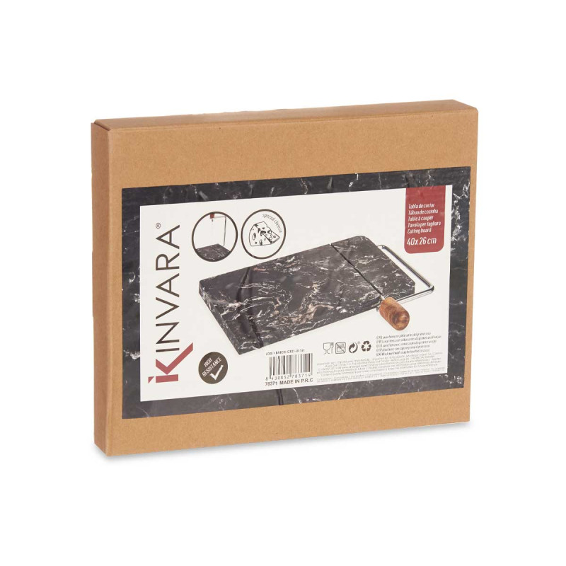 TAGLIERE PER FORMAGGI IN MARMO NERO