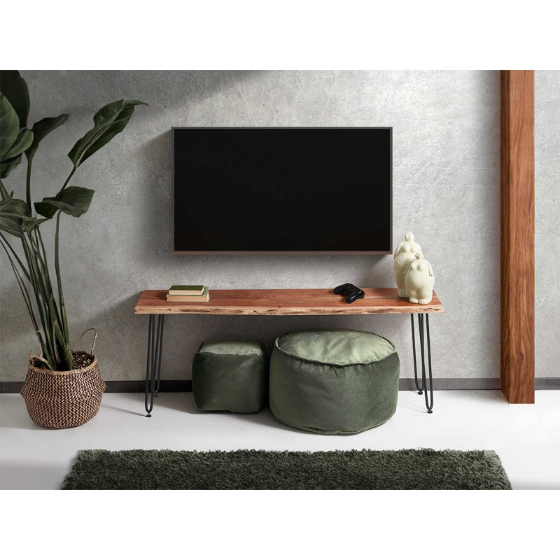 MOVEL TELEVISAO MADEIRA LIVE EDGE 140 X 37 X 52 CM