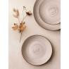 SERVIÇO DE MESA 12 PEÇAS ESPIRAL COR TERRA