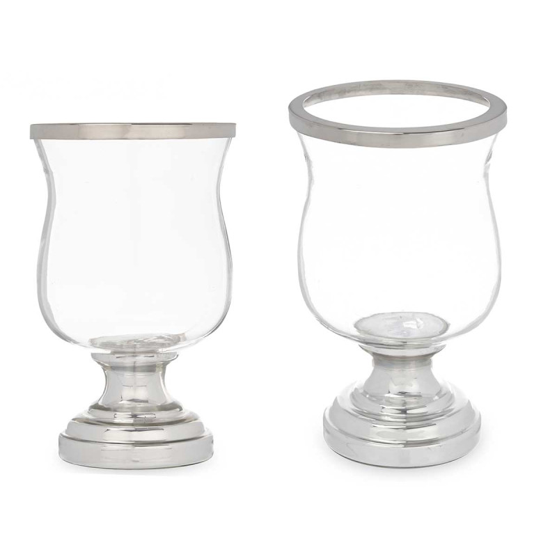 CANDLEHOLDER SILVER PLATED CONVEX CUP