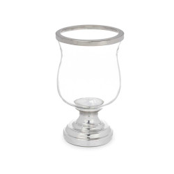 CANDLEHOLDER SILVER PLATED CONVEX CUP