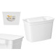 CAIXOTE DO LIXO PARA PORTA SUPORTE BRANCO