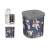 SQUARE PLASTIC PIGGYBANK ASSORT 2 ASTRONAUT