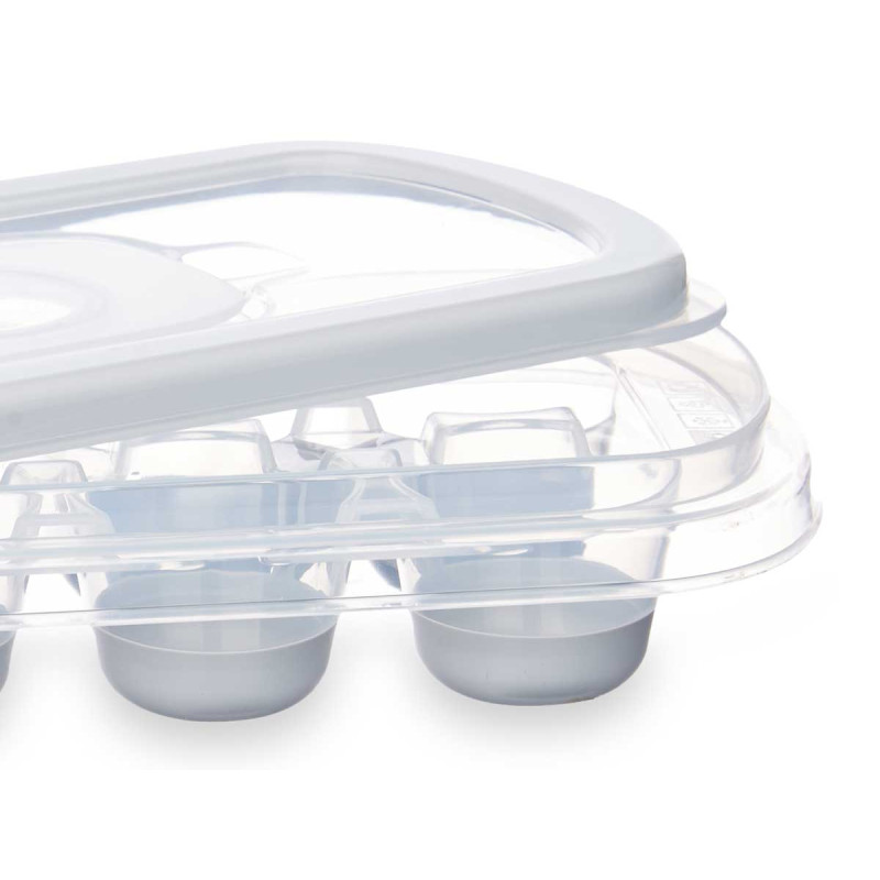 BAC À GLAÇONS 12 COMPARTIMENTS SILICONE ASSORTIS 2