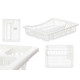 LARGE WHITE DISH DRAINER 