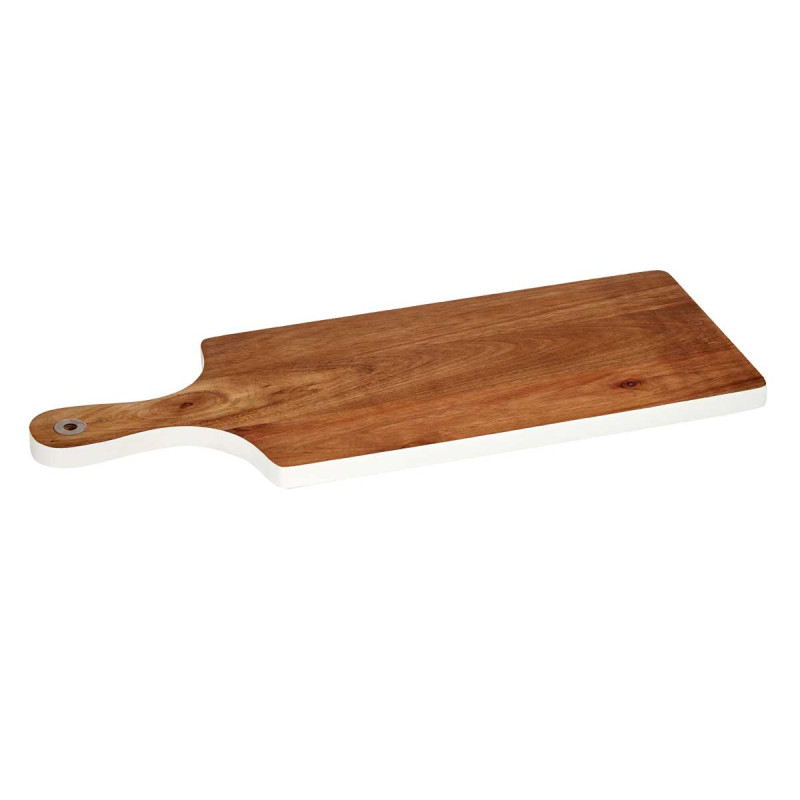 TAGLIERE IN LEGNO BORDO BIANCO 45CM
