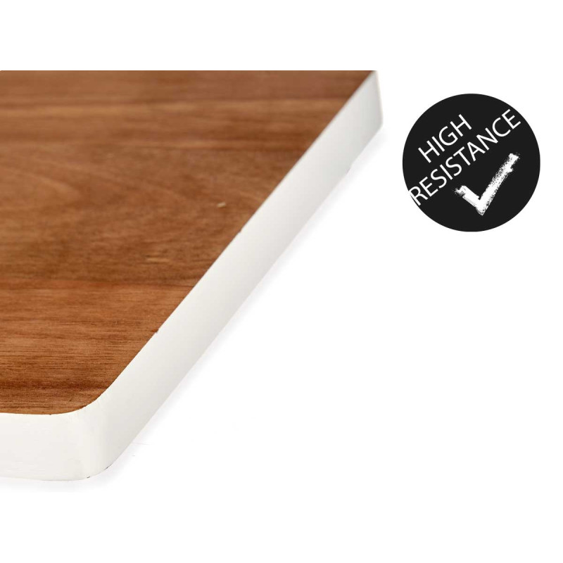 TAGLIERE IN LEGNO BORDO BIANCO 45CM