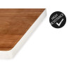 TAGLIERE IN LEGNO BORDO BIANCO 45CM