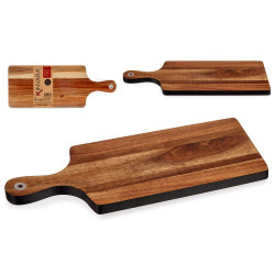 TAGLIERE IN LEGNO CON BORDO NERO 45CM