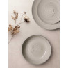 SET 12PCS TABLEWARE GRAY SPIRAL