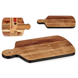 TAGLIERE IN LEGNO CON BORDO NERO 40CM