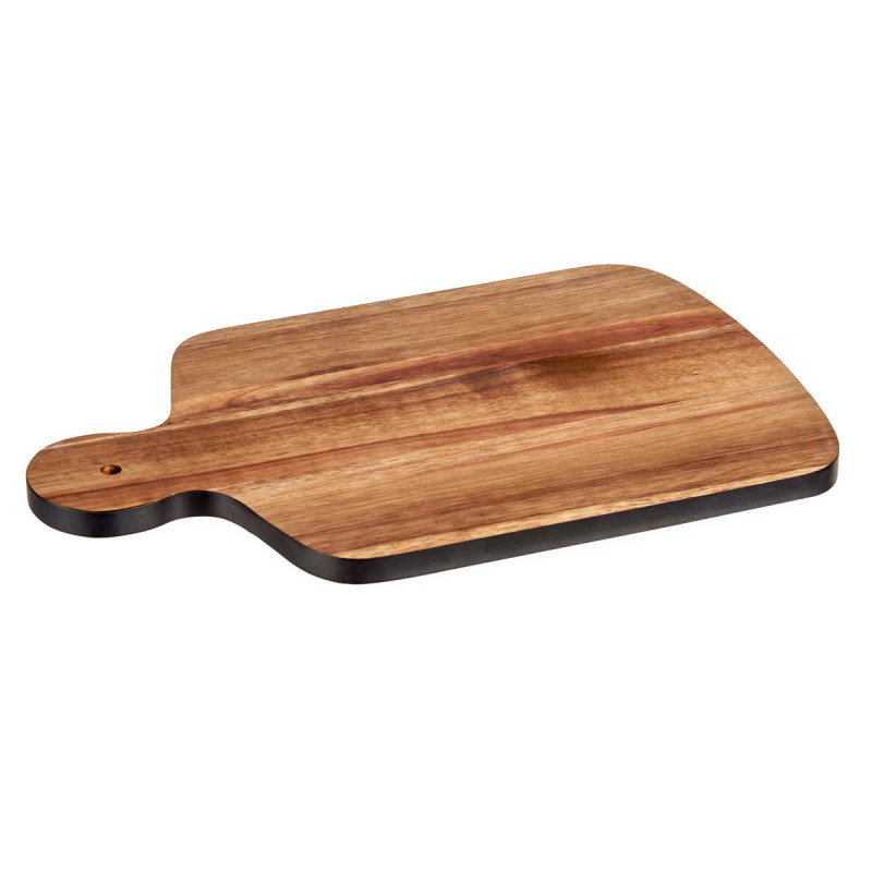 TAGLIERE IN LEGNO CON BORDO NERO 40CM