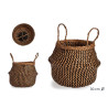 NATURAL/BLACK BELLY BASKET 30CM