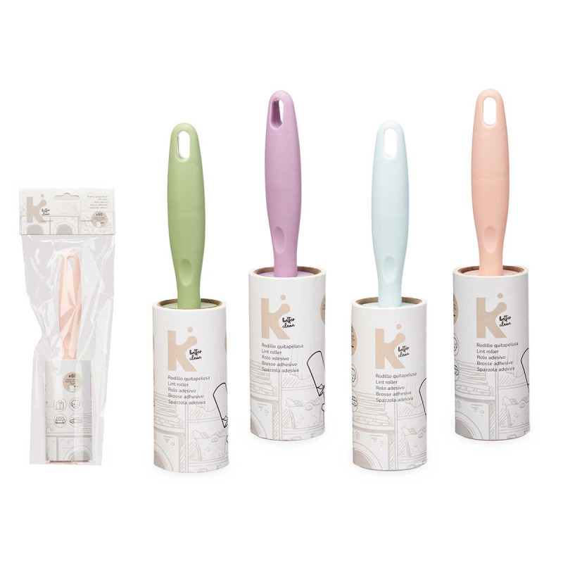 ROULEAU ANTI-PELUCHES 60 FEUILLES ASSORT 4