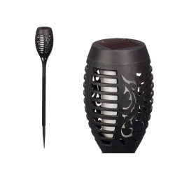 FAROL SOLAR DE EXTERIOR EFEITO CHAMA