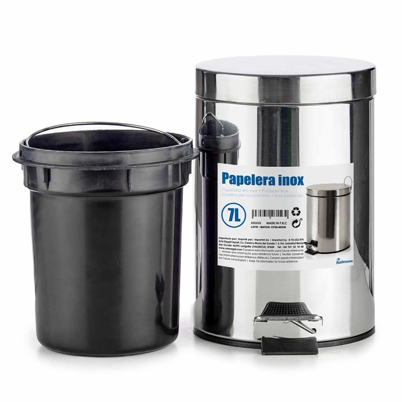 CESTINO 7L ACCIAIO INOSSIDABILE CON PEDALE