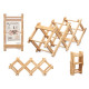 FOLDABLE BAMBOO BOTTLE RACK