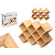 SUPORTE PARA ESPECIARIAS EM BAMBU 10 FRASCOS