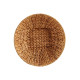 HIGH MEDIUM ROUND STRAW CENTERPIECE DISH W HANDLE 