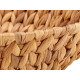 HIGH MEDIUM ROUND STRAW CENTERPIECE DISH W HANDLE 