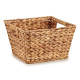 RECTANGULAR STRAW BASKET WITH HANDLES