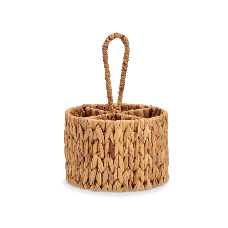 RANGE COUVERTS EN PAILLE ROND AVEC 4 CREUX
