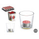 TEALIGHT CANDLEHOLDER RED BERRIES 6 HOURS