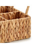 ORGANIZADOR RECTANGULAR PALHA COM 3 ESPAÇOS 