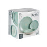 SET VAJILLA 12 PCS ESPIRAL AZUL