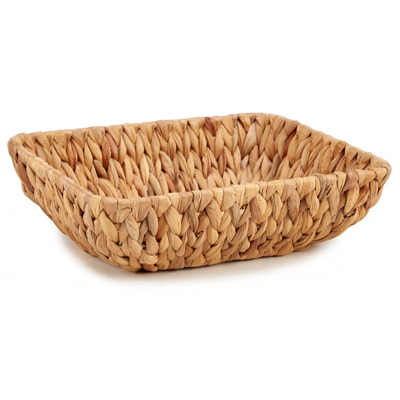 RECTANGULAR STRAW CENTERPIECE DISH