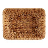 RECTANGULAR STRAW CENTERPIECE DISH