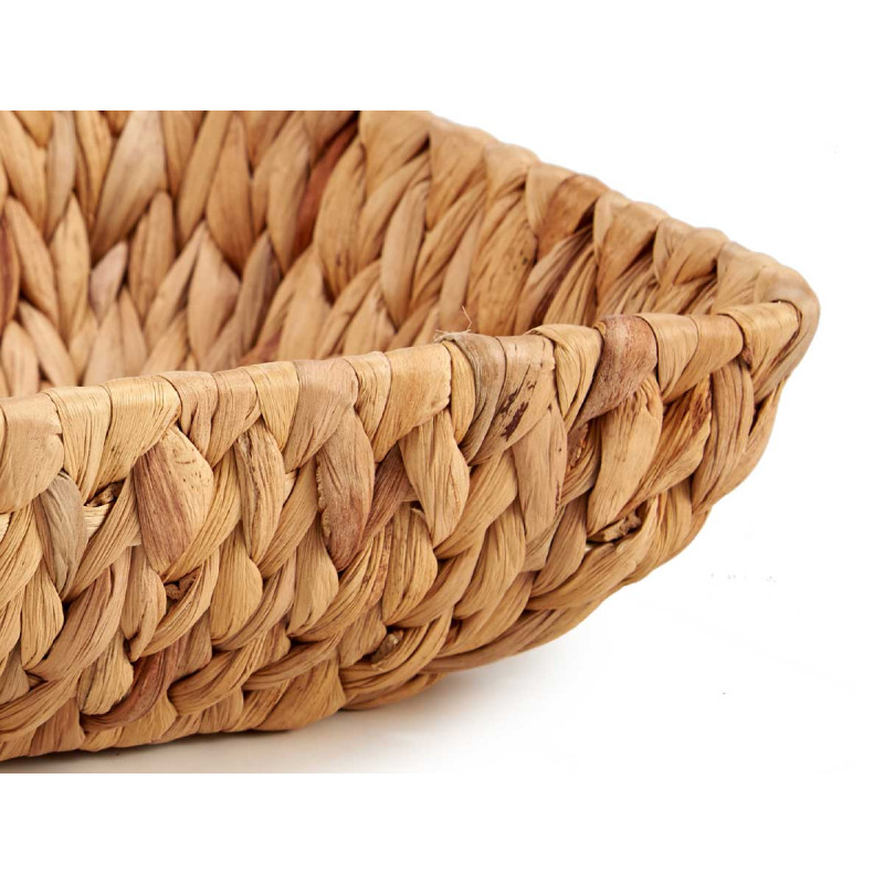 RECTANGULAR STRAW CENTERPIECE DISH