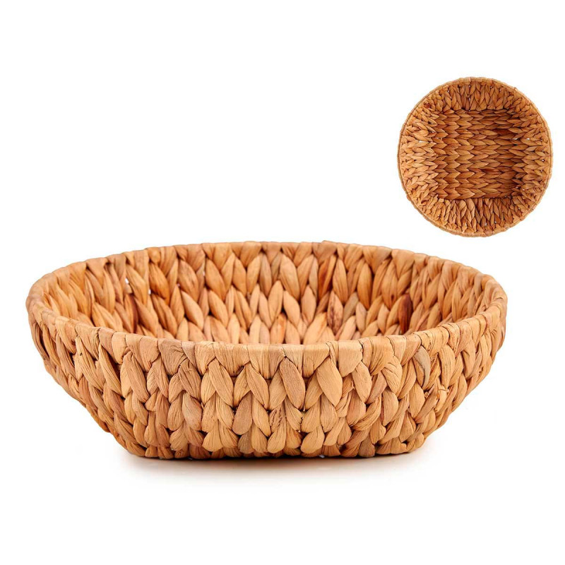 ROUND STRAW CENTERPIECE DISH
