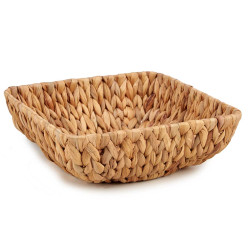 SQUARE STRAW CENTERPIECE DISH