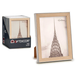 PORTAFOTO ARGENTO COLORE LEGNO 15X20CM